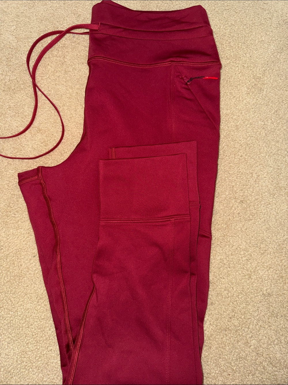 Aerie- offline warm up leggings XL NWT - wine red - Picture 2 of 4